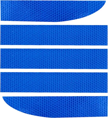 Miniatura 3 de Adhesivo reflectante para parachoques trasero de automóvil, tiras reflectantes para maletero de automóvil, cintas de advertencia de visibilidad Azul