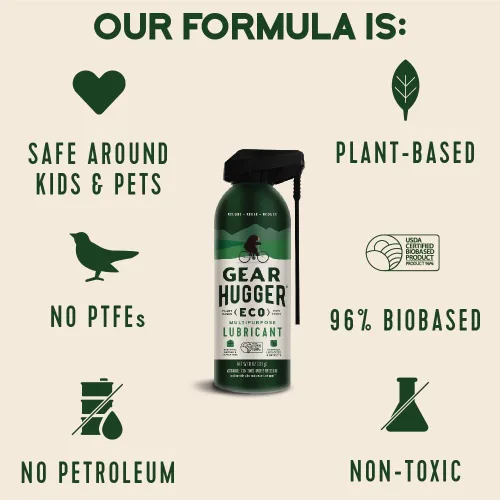 Miniatura 2 de Gear Hugger Lubricante Multiuso - Ecológico (11 onzas, Paquete de 3), Removedor de Óxido - Lubricante en Aerosol para Puerta de Garaje, Lubricante