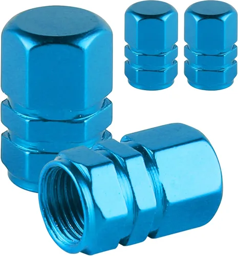 Miniatura 11 de alpmosn Tapones de Vástago de Válvula de Neumático de Aluminio, Cubiertas de Válvula de Rueda, Tapa de Neumático a Prueba de Polvo, Accesorios Azul