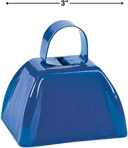 Miniatura 2 de Fun Express Cencerros azules de color liso, esenciales para eventos deportivos, eventos escolares, reuniones y fiestas, perfectos para celebraciones