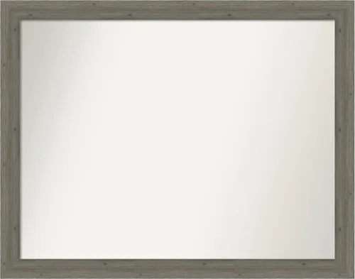 Miniatura 157 de Amanti Art Espejo de pared personalizado no biselado (24.5 x 24.5 pulgadas), marco gris marrón alta, varios tamaños personalizados, espejo de baño