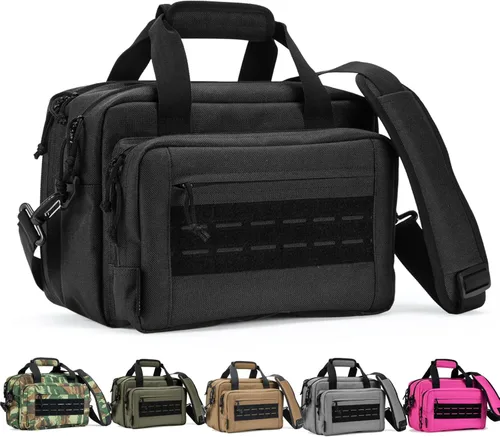 Miniatura 11 de Bolsa para polígono de tiro, estuche para pistola, bolsas para pistolas y munición para pistolas de mano y bolsa de transporte blanda para disparar