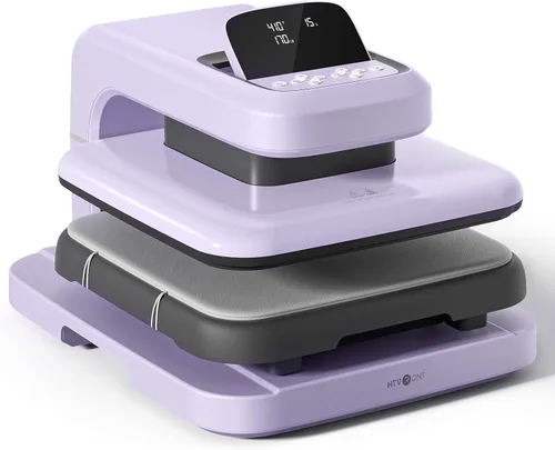 Miniatura 11 de HTVRONT Auto Heat Press 2 - Máquina de prensa de calor para camisetas con presión ajustable y mayor altura de calentamiento, se calienta rápido