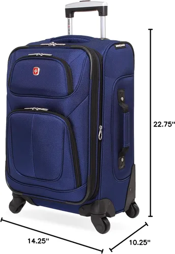 Miniatura 97 de SwissGear - Equipaje suave expandible Sion con ruedas, Negro