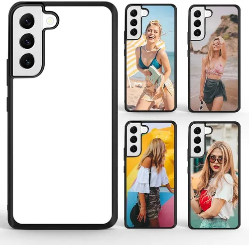 Funda de sublimación de 5 piezas compatible con Samsung Galaxy S23 en blanco, imprimible, personalizada, TPU suave + policarbonato duro,