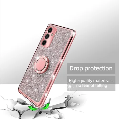 Miniatura 7 de Funda para Samsung Galaxy A15 0.18 oz, Gabb Phone 4 Pro para mujeres y niñas, con purpurina de cristal suave TPU transparente de lujo, bonita funda