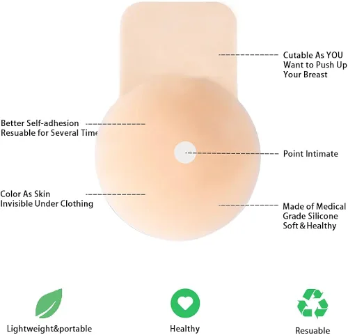 Miniatura 4 de Sujetador adhesivo de silicona reutilizable sin tirantes sujetador adhesivo para pechos grandes sujetador adhesivo para mujeres para empujar hacia