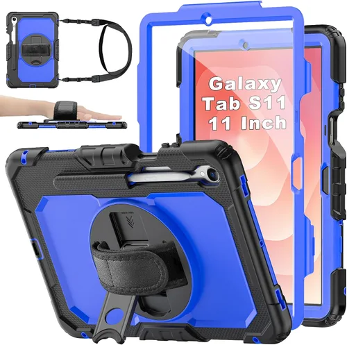 Miniatura 20 de Funda para Samsung Galaxy Tab S8/S7 de 11 pulgadas 5G Funda para Tableta 2022/2020, [con Protector de Pantalla de Vidrio Templado], Soporte
