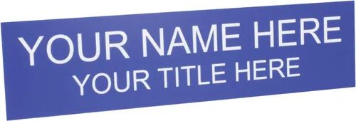 Miniatura 20 de ExcelMark Placa de nombre personalizada para puerta, oficina, pared, personalizada con tu texto, 2 x 8 pulgadas (1 línea, negro)