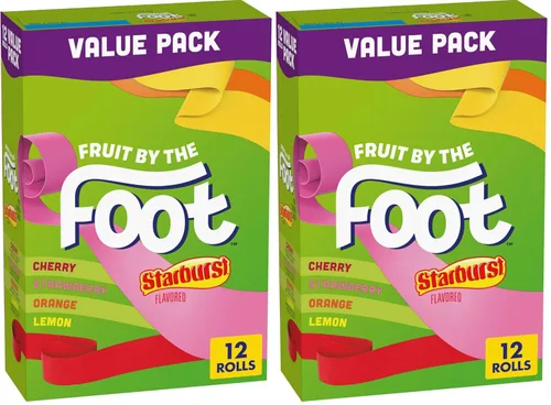 Miniatura 23 de Fruit by the Foot Snacks con sabor a frutas, Starburst, paquete variado, 6 unidades (paquete de 8)