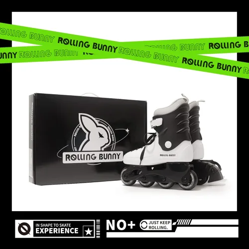 Miniatura 6 de Patines en línea para mujeres y niñas, patines en línea para adultos para exteriores e interiores, con carcasa exterior duradera y soporte de Negro