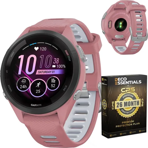 Miniatura 12 de Garmin 010-02810-03 Forerunner 265S Reloj inteligente GPS Negro/Amp Amarillo Bundle con Deco Essentials Exclusivo 26 Meses CPS Paquete de Protección