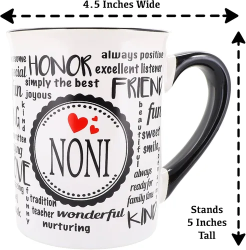 Miniatura 4 de Cottage Creek Taza de café, taza de café de cerámica Noni de 16 onzas, regalos de cumpleaños para mujeres, abuela, nana, mimi, regalo de anuncio