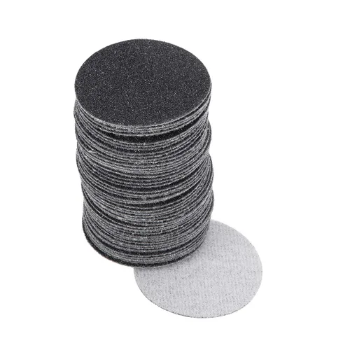 Miniatura 9 de uxcell Disco de lijado de gancho y bucle de 2 pulgadas, carburo de silicio húmedo/seco, grano 60, 50