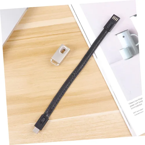 Miniatura 6 de OSALADI 3 unids -c cable USB en espiral llavero teléfono teléfono teléfono carga cable de carga de datos cargador útil