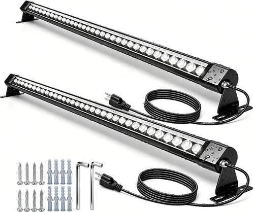 Miniatura 9 de 2 barras de luz de pared de 40 pulgadas, iluminación exterior impermeable de 72 W, luces LED blancas naturales de 4000 K, barra de luz de pared