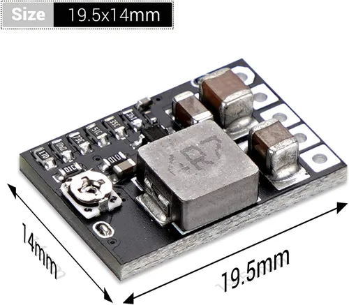 Miniatura 3 de DROK Convertidor DC Buck, 6 piezas mini regulador de voltaje DC 4.5-20V 12V 9V reductor reductor 3A 10W salida de voltios ajustable fija reductor