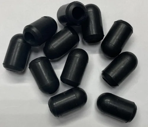 dexierp Fuerza de protección para 3/8" 0.354 in (paquete de 12) tubo redondo OD extremo silla pata pata pata muebles pies tapa de goma cubierta de