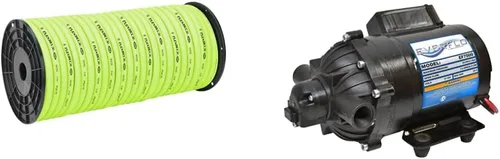 Miniatura 9 de Flexzilla Manguera Pro, carrete de plástico a granel, 5/8 pulgadas x 250 pies, ZillaGreen & Pro Manguera de agua reutilizable, hembra y macho, 5/8