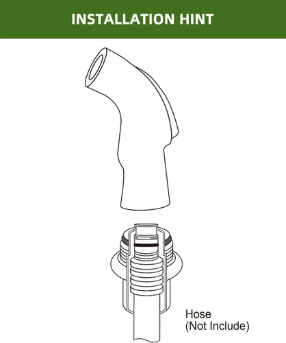 Miniatura 5 de Accesorio universal para rociador para fregadero de cocina, cabezal de rociador lateral de fregadero compatible con grifos Níquel cepillado