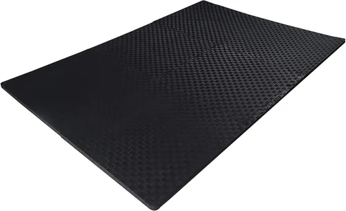 Miniatura 7 de BalanceFrom Tapete de Azulejos de Espuma EVA Entrelazada para Ejercicio de 24 x 24 pulgadas, suelo de rompecabezas antideslizante para gimnasio