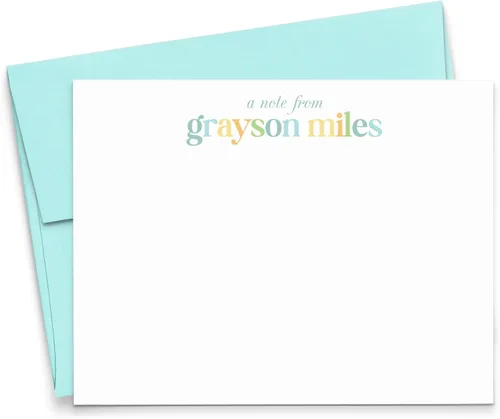 Miniatura 8 de Papelería personalizada de agradecimiento para niños, papelería plana personalizada para niños, papelería linda para niños con notas
