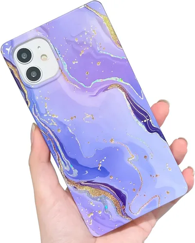 Miniatura 75 de Elegante concha de madre perla compatible con iPhone 13 Pro de 6.1 pulgadas, estuche de borde rectangular, elegante y delgado, con perla de abulón