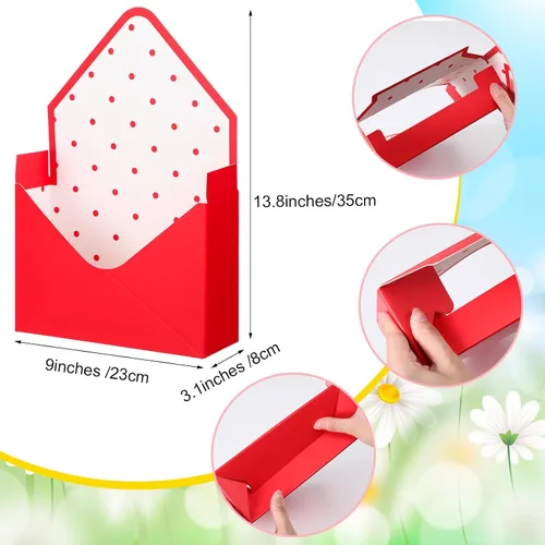 Miniatura 2 de TaoBary 16 cajas de sobres para ramo de floristería del día de la madre con bloques de espuma floral, cajas de regalo de papel, embalaje de flores