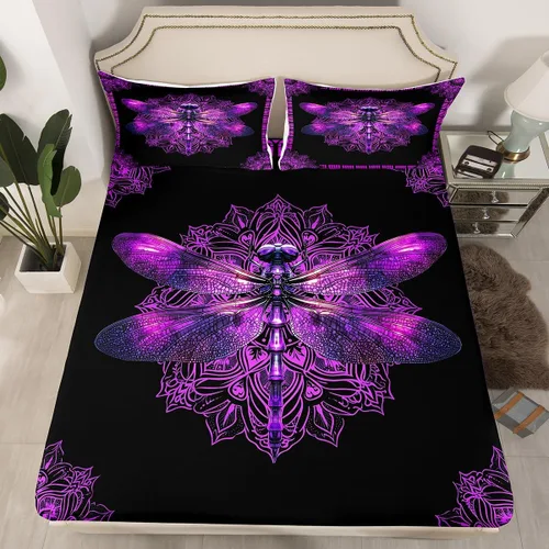 Miniatura 21 de Erosebridal Southwestern - Sábanas de cama bohemias aztecas, tamaño individual, sábanas hippie de cachemira, ropa de cama de estilo exótico, funda