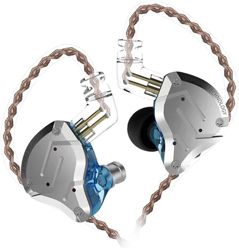 Miniatura 12 de KZ ZS10 Pro Monitor dentro del oído, Auriculares IEM con conductor híbrido 4BA+1DD, Auriculares HiFi para juegos con placa frontal de acero