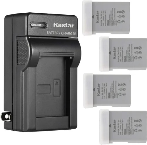 Miniatura 7 de Kastar Reemplazo del cargador de batería de pared de CA para Nikon EN-EL14a, EN-EL14b, EN-EL14c, EN-EL14, batería Nikon MH-24a, cargador MH-24