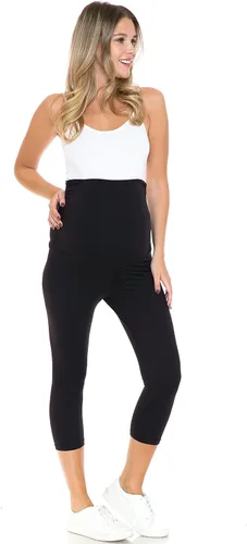 Miniatura 8 de Leggings Depot - Leggings de maternidad para mujer, sobre el vientre, mallas de yoga casuales para embarazo