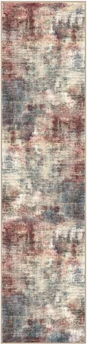Miniatura 879 de IOHOUZE Alfombra abstracta lavable de 3 x 12 pies para pasillos, antideslizante para cocina, camino de entrada de lana sintética para interiores
