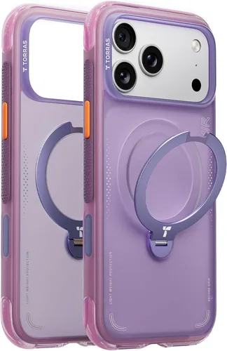 Miniatura 35 de TORRAS Ostand Q3 Air - Funda para iPhone 17 Pro Max con soporte magnético de 360°, compatible con MagSafe, probado contra caídas de grado militar