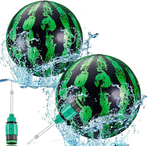 Sumind 2 pelotas de buceo para piscina, pelota de juego submarina de 9 pulgadas con adaptador de manguera, para pasar bajo el agua, regate, buceo,