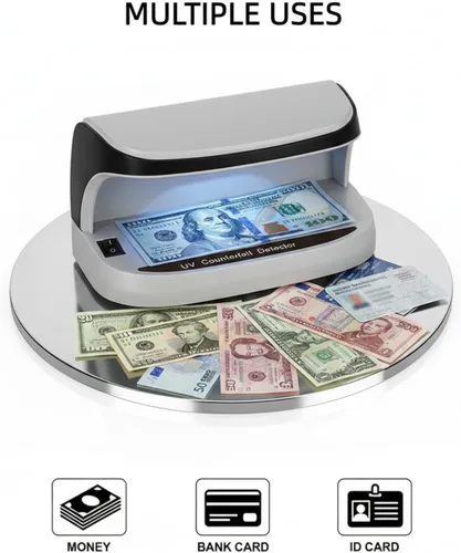 Miniatura 2 de Detector de billetes falsificados con luz LED UV, la máquina de verificación de facturas proporciona luz UV avanzada para identificar rápidamente