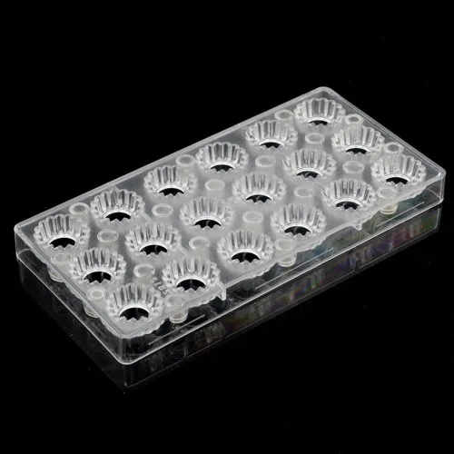Miniatura 4 de Molde de transferencia de chocolate, molde de policarbonato para chocolate, hecho a mano, para chocolate, magnético, para chocolate, flor (19350)