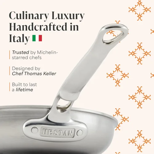 Miniatura 3 de Thomas Keller Insignia por Hestan - Acero inoxidable Rondeau de 9 cuartos de galón, compatible con placa de inducción