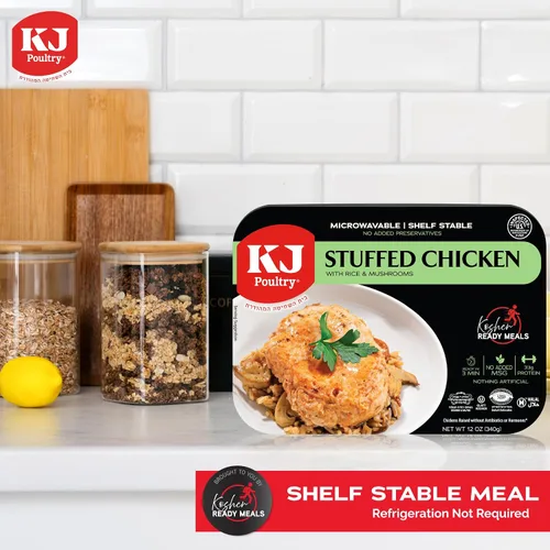 Miniatura 5 de KJ Poultry Kosher Ready Meals - Arroz de pechuga de pollo relleno, comidas de carne MRE listas para comer, sin gluten, halal, (3 unidades) preparado
