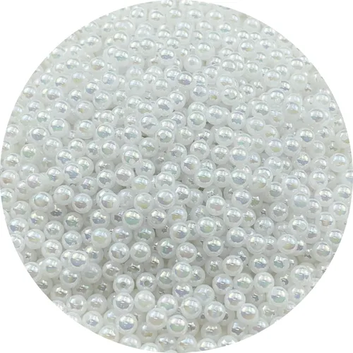 Miniatura 89 de 2000 cuentas redondas acrílicas de 0.157 pulgadas (0.157 in), cuentas espaciadoras de colores AB con agujero para bricolaje, pulseras, collares