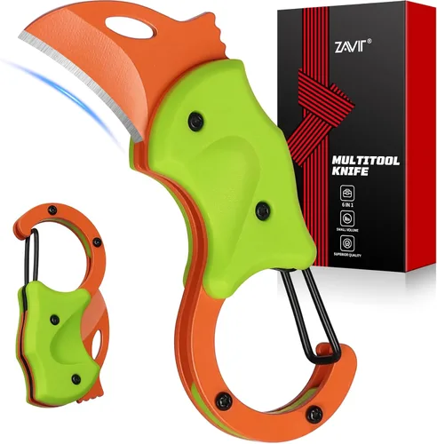 Miniatura 15 de ZAVIT Regalos para hombres, hermano, cuchillo de bolsillo pequeño para hombres, rellenos de calcetines de Navidad, llavero, cortador de caja