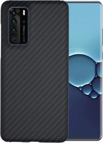Miniatura 11 de DAYJOY Funda de madera compatible con Huawei P40 PRO, ultrafina, ultra ligera, delgada, auténtica, natural, de madera dura, de fibra de aramida