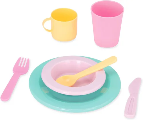 Miniatura 10 de Battat – Play Circle – Juego de Vajilla – Platos, Tazas y Juguetes de Fiesta de Té – Juguetes de Cocina para Niños Pequeños – Juego de Simulación