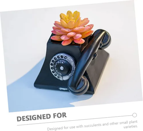 Miniatura 9 de Elegante teléfono flores maceta creativa decoración para oficina en casa resina