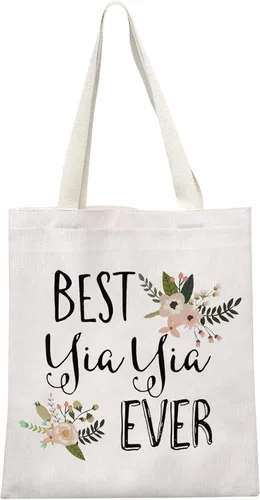 GJTIM Yiayia Gift Best Yiayia Ever Gift Grandma Toiletry Travel Bag Gift for Grandma Toiletry Travel Bag Gift for Grandma