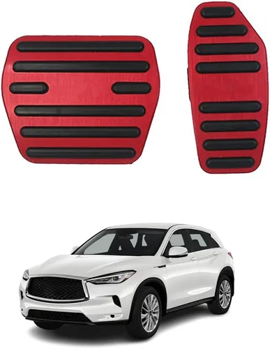 Accesorios interiores personalizados para Nissan Sentra 2020 2021 2022, cubiertas de pedal de acelerador de gas de aleación de aluminio, Rojo