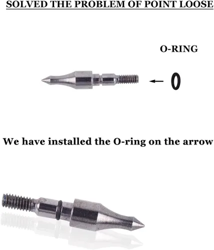 Miniatura 2 de LWANO Flechas de caza de carbono de 31 pulgadas, flechas de práctica con plumas de pavo de 5 pulgadas, 500 para arco recurvo y arco compuesto 7.8MM