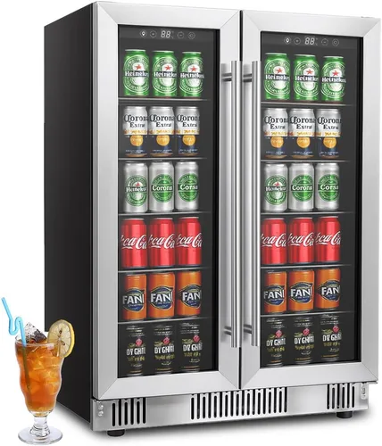 Miniatura 9 de Mini Refrigerador Compacto de 24 Latas/0.9 Pies Cúbicos para Refrescos, Bebidas, Cerveza o Vino, Pequeño Refrigerador Enfriador de Bebidas Portátil