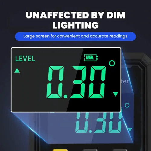 Miniatura 4 de Saker - Herramienta transportadora digital de ángulo 2026, inclinómetro de alta precisión de 4 × 90° con pantalla LED, medidor de ángulo magnético