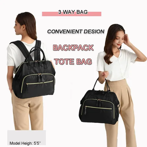 Miniatura 9 de LORADI Large Diaper Bag Tote, Hospital Bag, Baby Shower Essential 14 Pockets, Convertible, Stroller Clips, 3 Insulated Pockets, Water-resistant